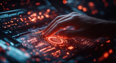 Cybersecurity Data Protection Computer User Privacy Security Biometric Identification Secure Internet Access