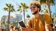 © LifeMedia - Friends enjoy staycation in Barcelona while engaging with AI assistant