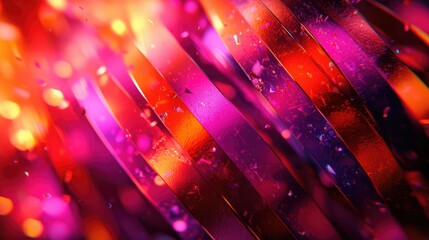 Wall Mural - vibrant abstract background: red, pink, and purple shiny lines, dynamic and energetic graphic design