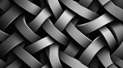 A visually striking 3d geometric pattern designed for wallpaper use its monochrome color scheme offers a modern and minimalist aesthetic, ideal for interior design and decoration purposes