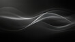 © Yung - Dark Abstract Waves: Elegant grayscale flowing lines on a black background. Ideal for modern designs.