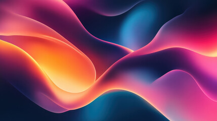 Wall Mural - Abstract Flow: Vibrant Hues and Dynamic Curves 