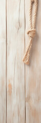 Leinwandbilder - Natural wooden background with tied rope, perfect for rustic themes