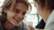 © Dmitry - Smiling Teen Boy Whispering, Close-Up Portrait