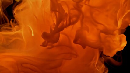 Wall Mural - abstract orange smoke effect for dramatic background