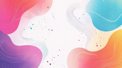 abstract white background with gradient color and artistic dynamic line decoration