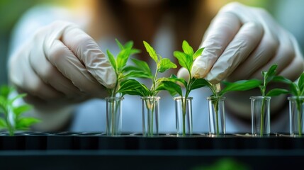 Wall Mural - biotech solutions advancing renewable energy practices.