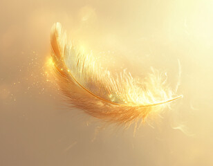 Wall Mural - Golden Feather Dream