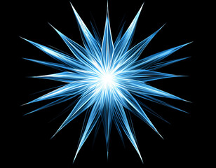 Wall Mural - Blue Starburst