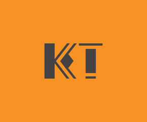 K and T logo design. KT abstract Letters Logo Monogram. This logo design is the process of creating a visual symbol that represents a brand, company, or individual.