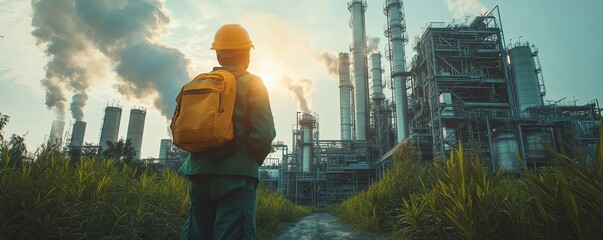 Poster - Sustainable development engineer using Industry 40 technologies to enhance energy efficiency, smart systems integration, automation in manufacturing, futuristic industrial concepts