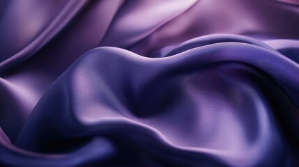 Smooth and luxurious navy satin silk fabric with elegant flowing drapes creating a sophisticated textured background.