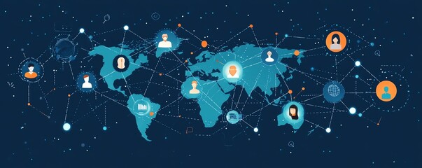 Poster - A futuristic global communication network
