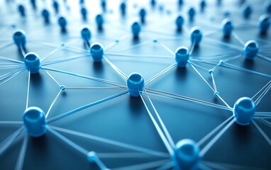 Aufkleber - An interconnected global communication network concept, showcasing business nodes, human resources collaboration, and international platforms for effective worldwide communication