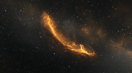 Wall Mural - Nebula glowing in deep space with stars