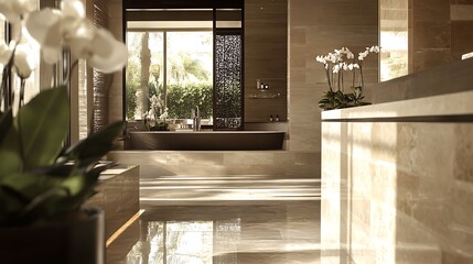 Wall Mural - Design an elegant marketing website for a luxury lifestyle brand using a sophisticated mocha color palette Highlight key content areas with engaging call-to-action buttons and incorporate