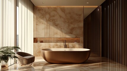 Wall Mural - Build an elegant website for a luxury lifestyle brand using a mocha color theme Integrate visually stunning call-to-action buttons and client success stories that highlight the brand\u2019s opulence