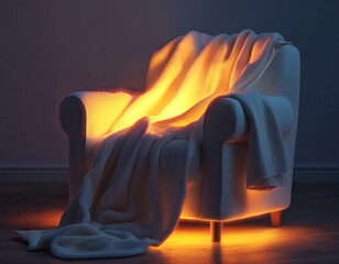 Wall Mural - Cozy Chair Glow