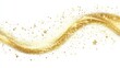 © EUT - Golden glitter wave with stars; perfect for celebratory designs. Ideal for holiday cards, banners, or adding sparkle to any project.