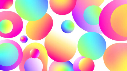 Wall Mural - vivid artistic background with colorful fluid shapes, creating a dynamic and cheerful atmosphere. gr