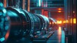 © pjjaruwan - State-of-the-art power technology managing peak energy, with sleek machines and systems working together to ensure efficient power delivery