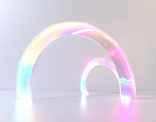 Wall Mural - Iridescent Glass Arcs