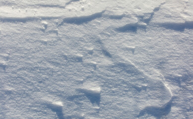 Wall Mural - The snow is white and the ground is covered in it