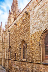 Wall Mural - Cathedral of the Holy Cross and Saint Eulalia. Barcelona.