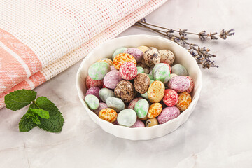 Wall Mural - Sweet glazed peanut candy heap