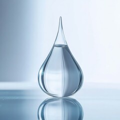 Aufkleber - Droplets of sanitizer interact with bacteria and purify surfaces while promoting hygiene and cleanliness. Generative AI