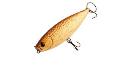 Fishing lure with realistic design on a black background.