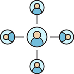 Poster - People Network Diagram Icon
