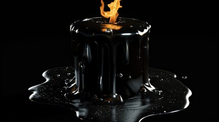 A black candle 