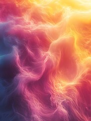 Wall Mural - a background of a bold gradient merging neon yellow with electric pink.