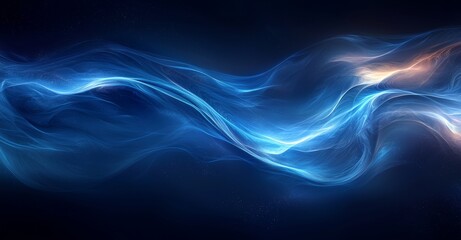 Wall Mural - on a black background, blue asteroids and meteorites move in motion graphics with blend mode