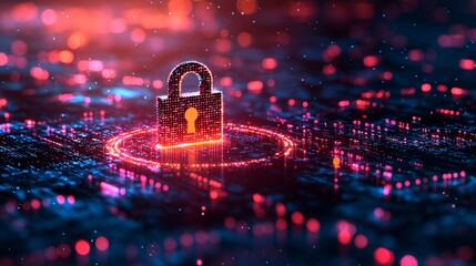 Wall Mural - cyber security and online data protection through silent encryption software
