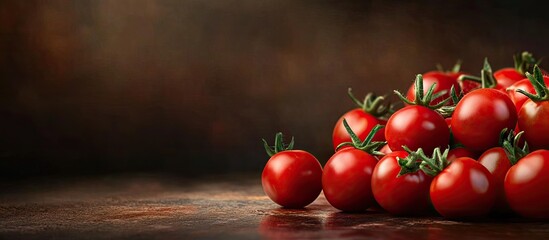 Aufkleber - Organically grown cherry tomatoes. with copy space image. Place for adding text or design