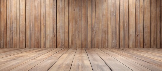 Wall Mural - New Wooden Panels Backdrop. with copy space image. Place for adding text or design