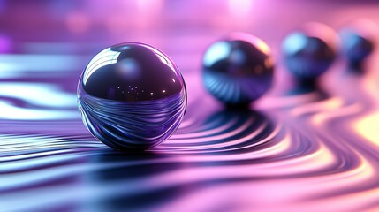 Wall Mural - the web page ppt background showcases a digital graphic poster with glowing, geometrically abstract 