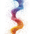 © Shahazadi - Colorful swirling pattern representing DNA structure and diversity in art and science
