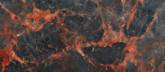 Poster - Red black granite stone top view as a background. with copy space image. Place for adding text or design