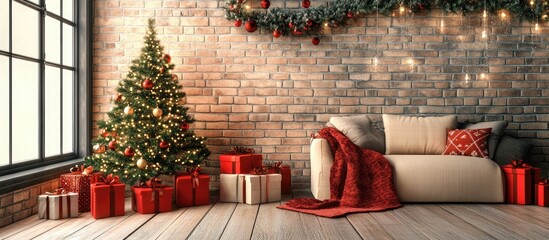 Aufkleber - holiday decor. with copy space image. Place for adding text or design