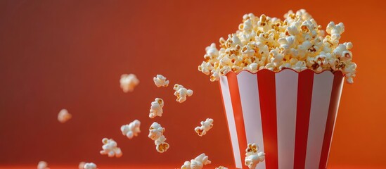Aufkleber - Popcorn inside the popcorn maker. with copy space image. Place for adding text or design