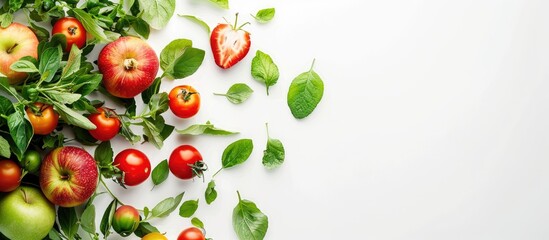 Fototapete - organic cut on a white background. with copy space image. Place for adding text or design