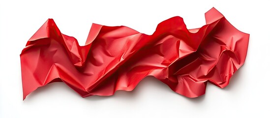 Leinwandbilder - red sheets of paper on a white isolated background. with copy space image. Place for adding text or design