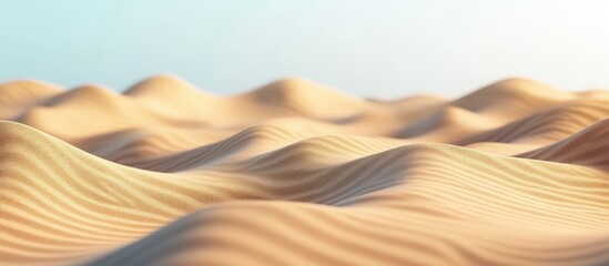 Wall Mural - Waves of sand in the desert. with copy space image. Place for adding text or design