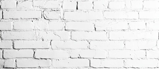 Poster - White brick wall for texture or background Copyspace