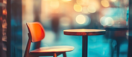 Leinwandbilder - Bokeh Background modern chair furniture Defocused Abstract Background Blurred Bokeh. with copy space image. Place for adding text or design