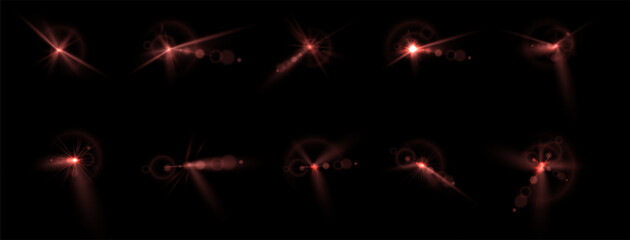 Wall Mural - light red star. light sunny sparkle. red light flash white. vector illustrator. lighting effects. be