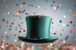 © vefimov - Colorful party hat with confetti and sprinkles, ready for a New Year's Eve celebration.